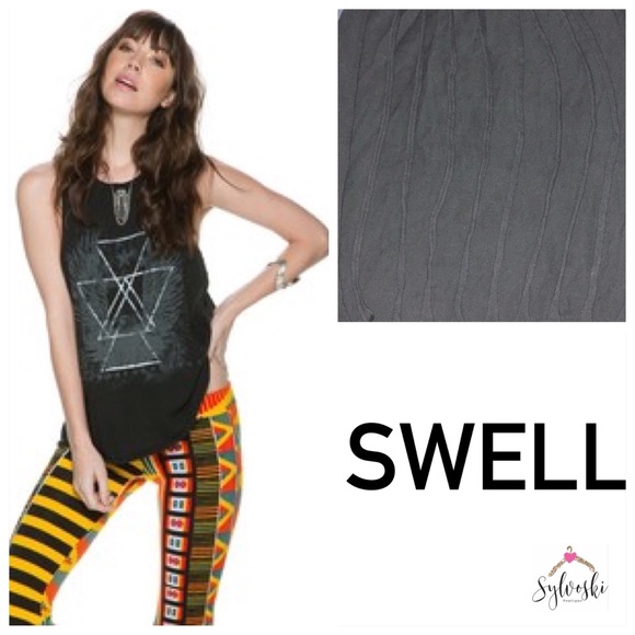 🆕Swell Midnight Eagle Ripped Tank - Picture 2 of 5